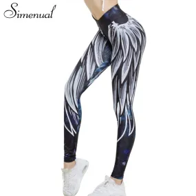 3d Wing Push Up Sporting Fitness Leggings