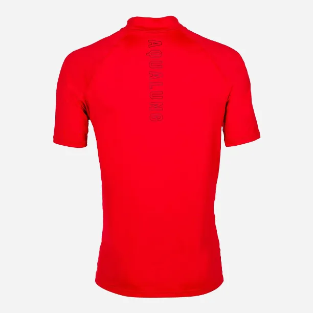 Aqua Lung Slim Fit Rashguard Men's Short Sleeve Red