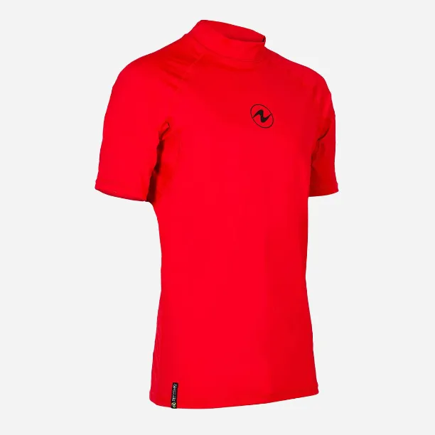 Aqua Lung Slim Fit Rashguard Men's Short Sleeve Red