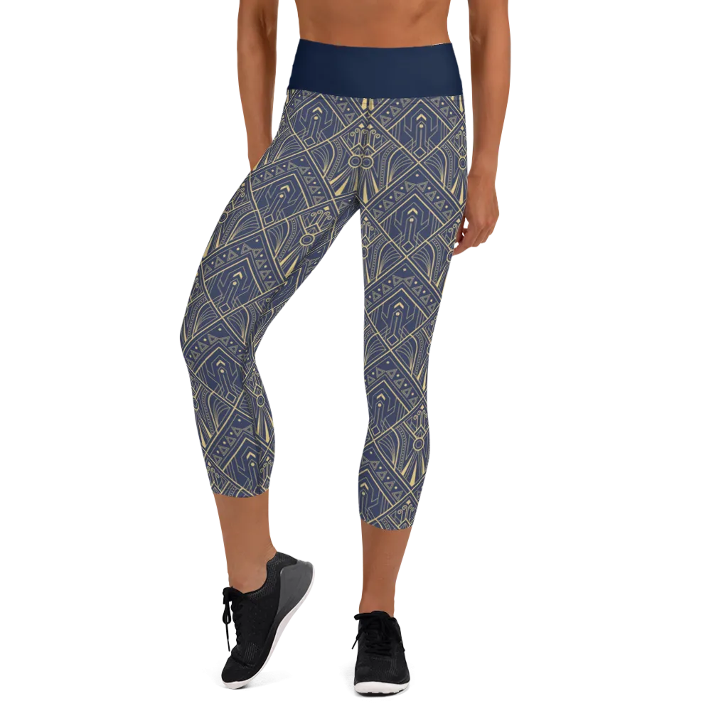 Art Deco Capri Leggings