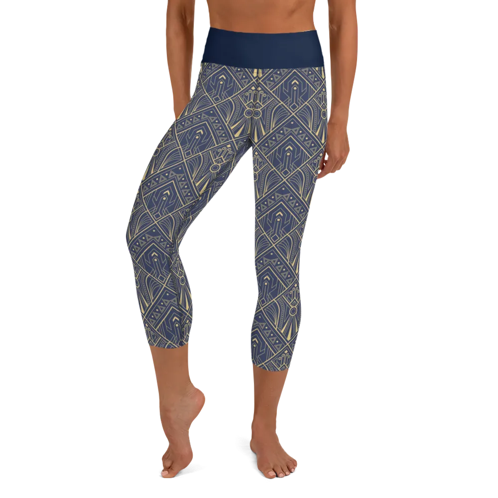 Art Deco Capri Leggings