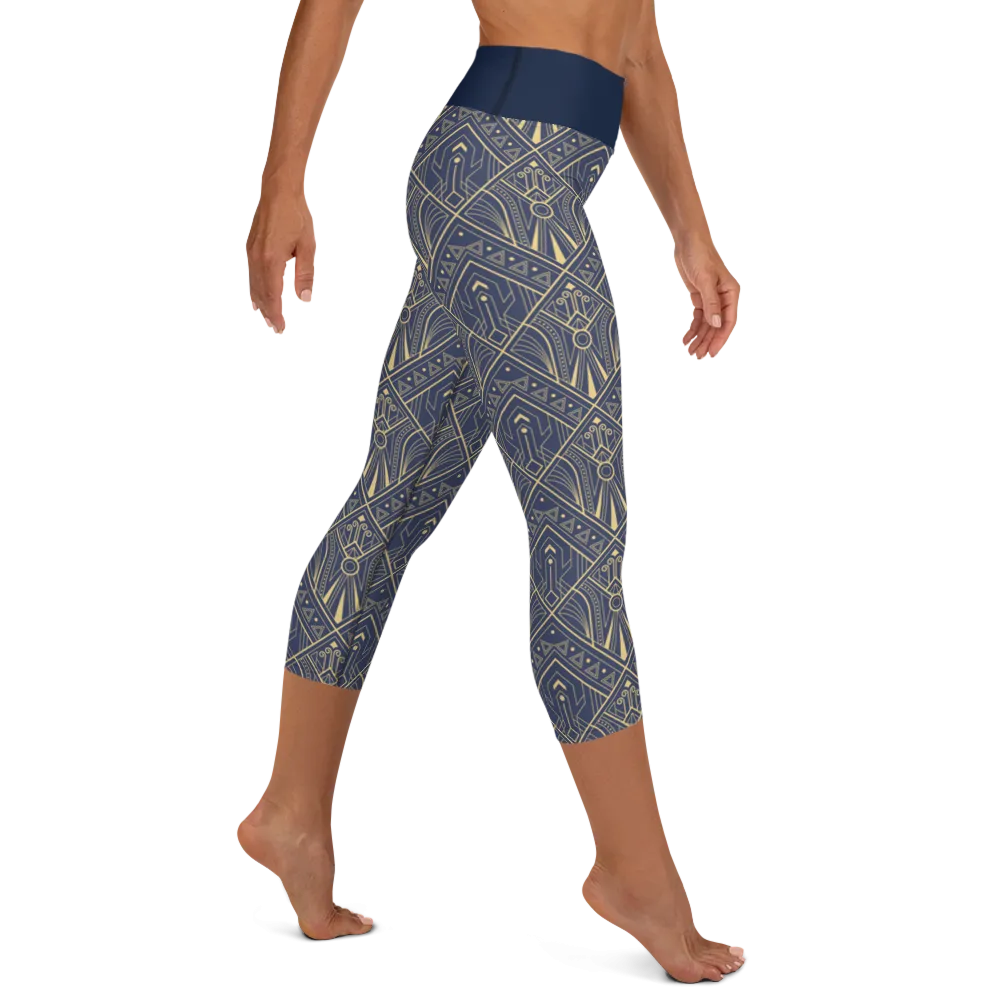 Art Deco Capri Leggings