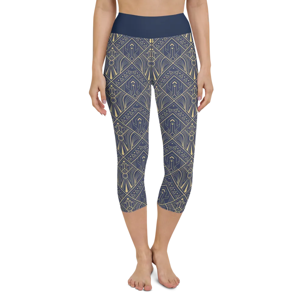 Art Deco Capri Leggings