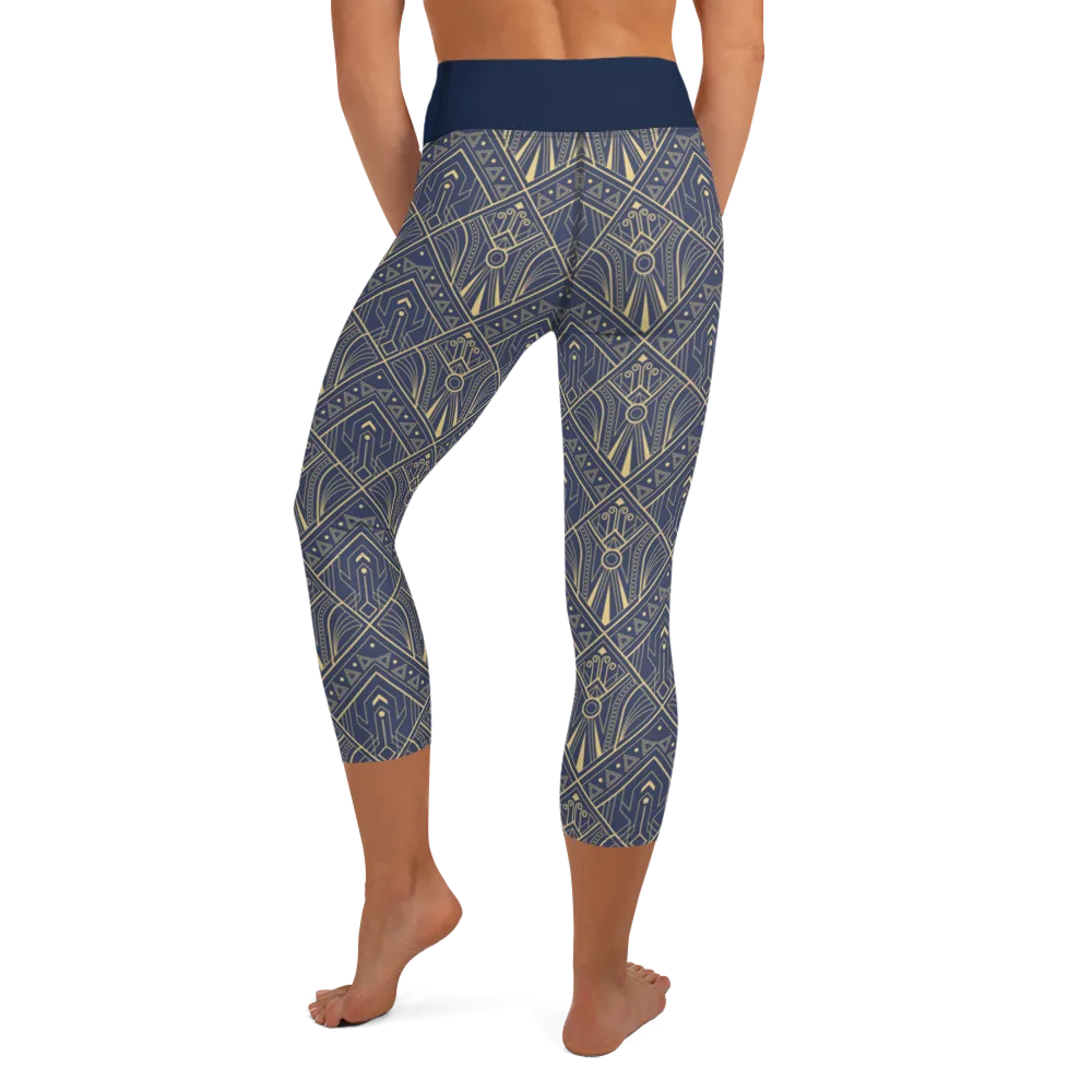 Art Deco Capri Leggings