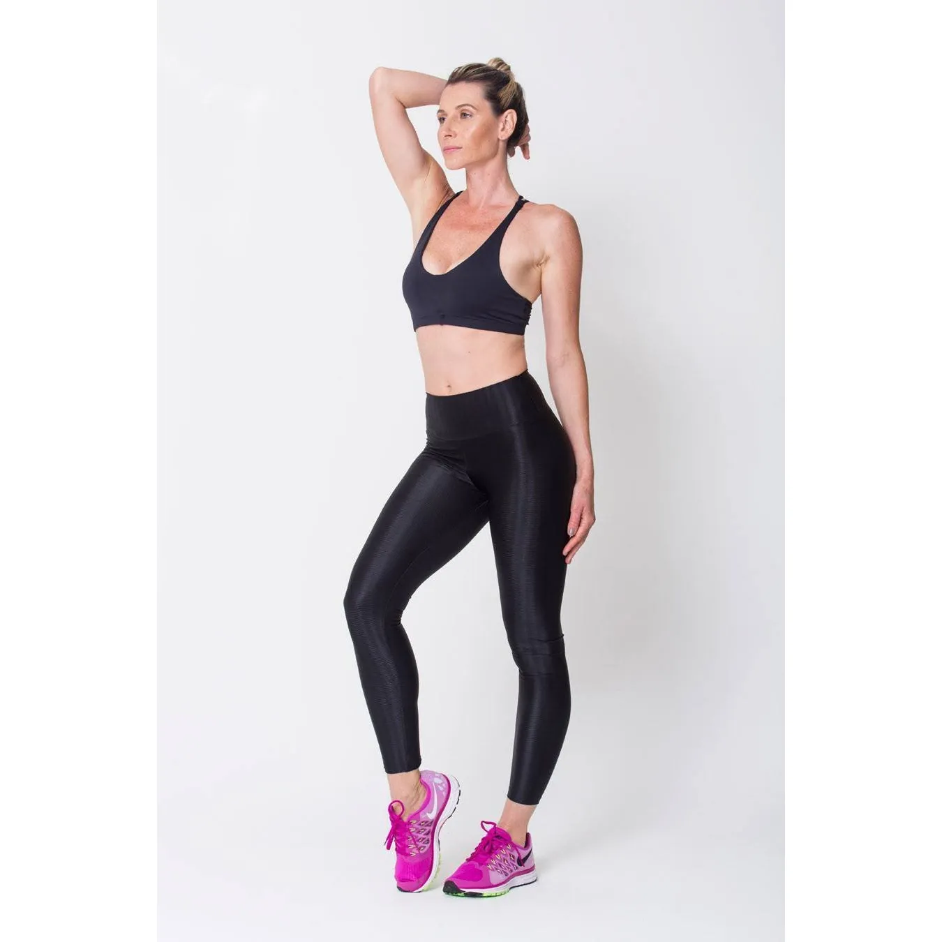 Black 3D Disco Leggings