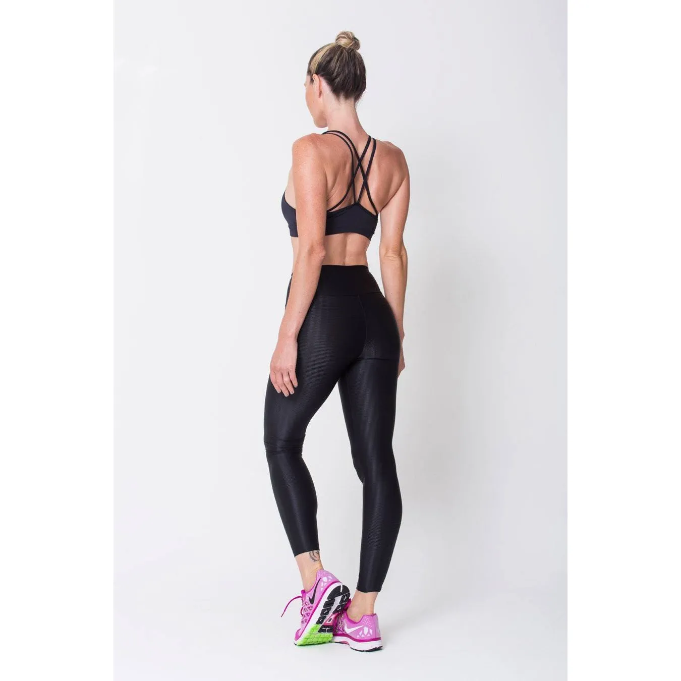 Black 3D Disco Leggings