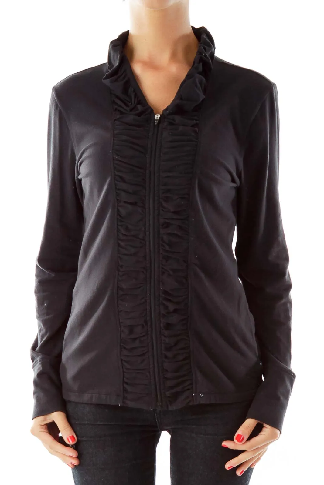 Black Fitted Sports Jacket