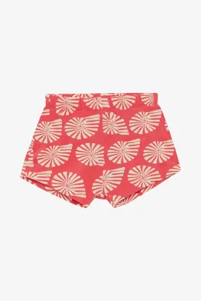Bonds Roomies Short - Seashell Symphony Red