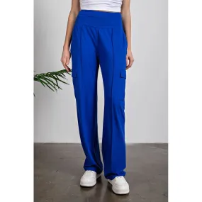 Butter Straight Leg Cargo Pants Royal