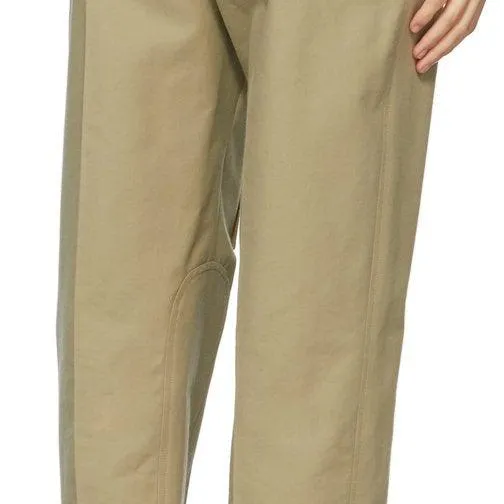ChloÃ© Khaki Canvas Cargo Trousers