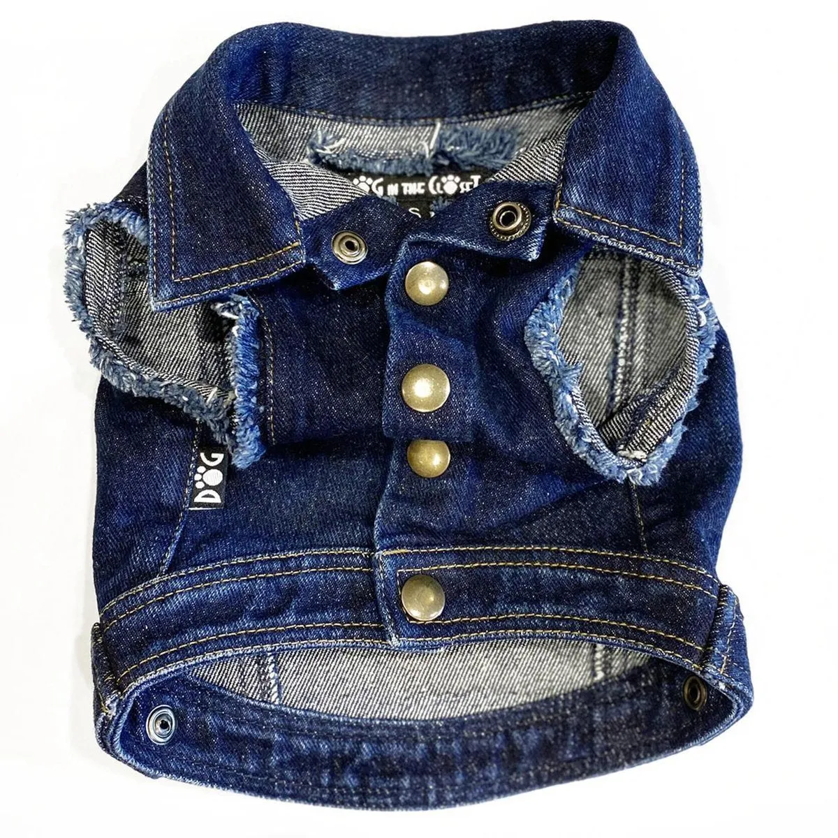 Custom Sports Denim Dog Jacket