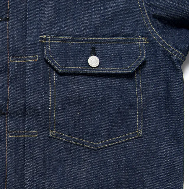 D01 "The Origin" Natural Indigo Type I 15oz Selvedge Denim Jacket - OW