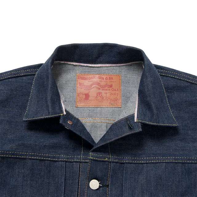 D01 "The Origin" Natural Indigo Type I 15oz Selvedge Denim Jacket - OW