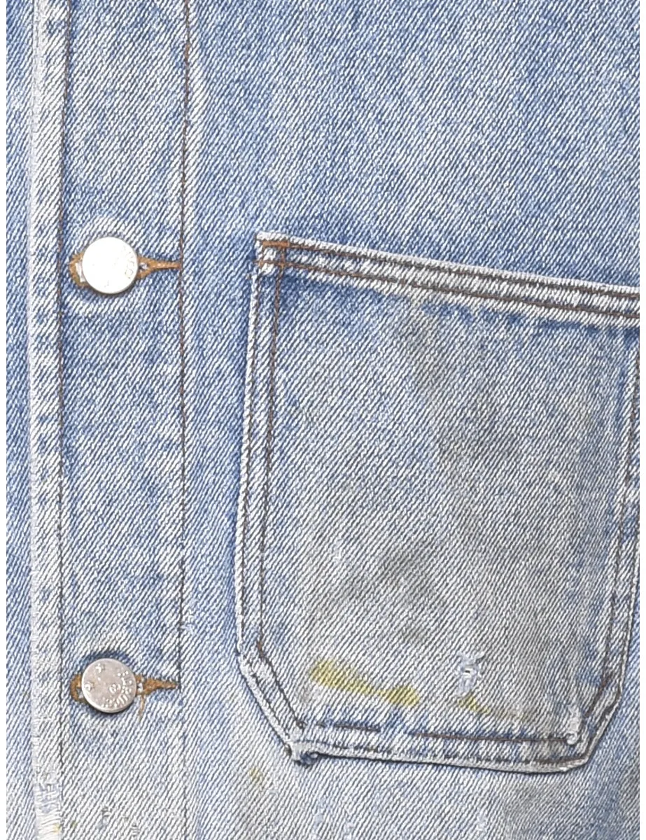 Fiorucci Button Front Vintage Denim Racing Jacket - M