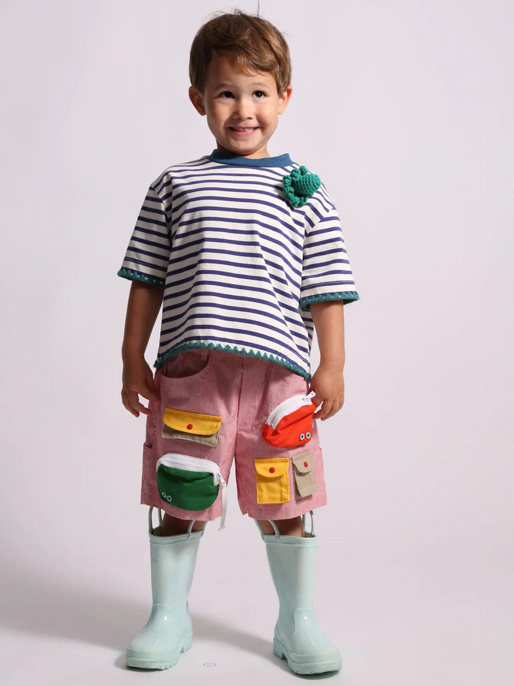 Fisher Red Cargo Shorts