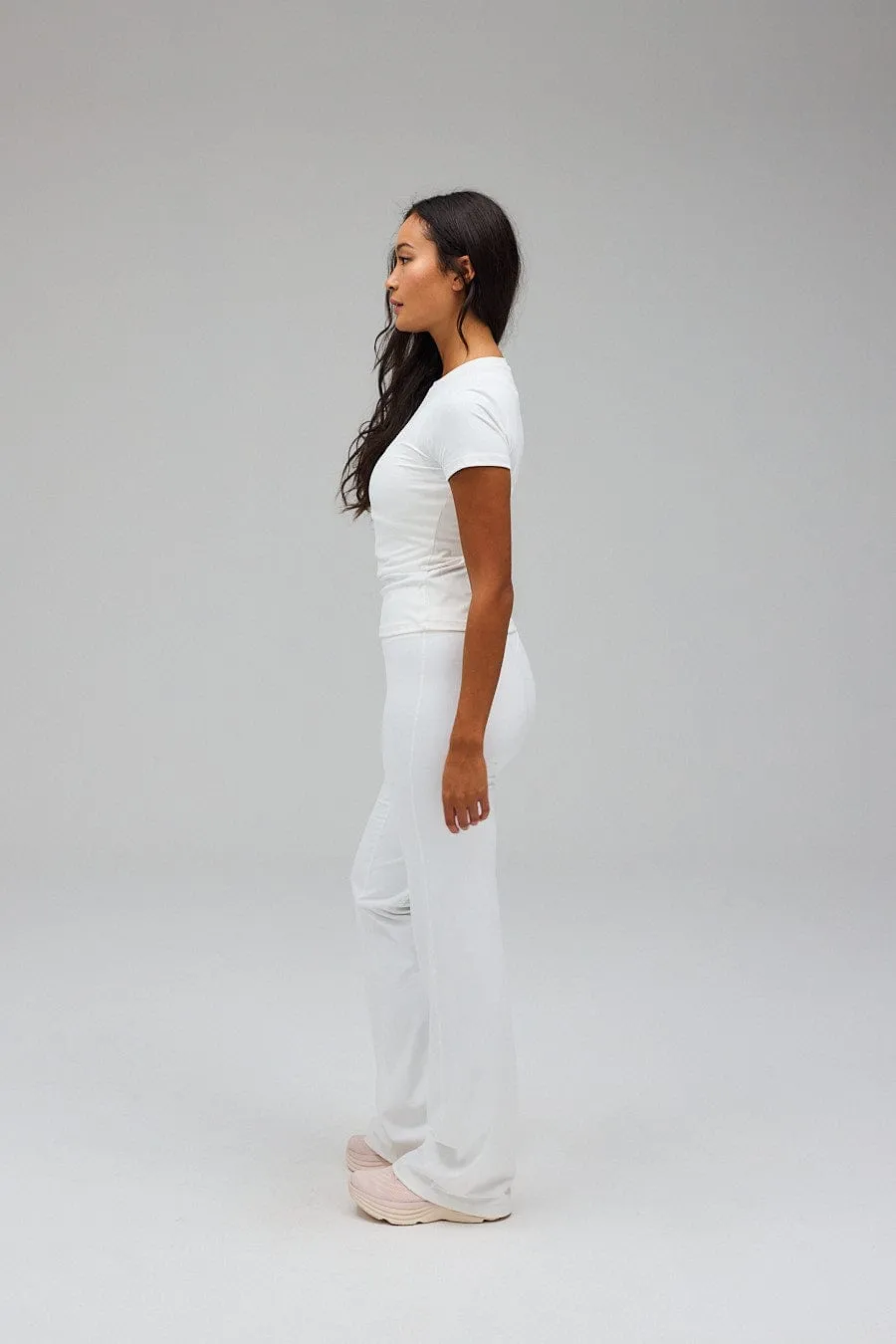 Flare Yoga Pants - White