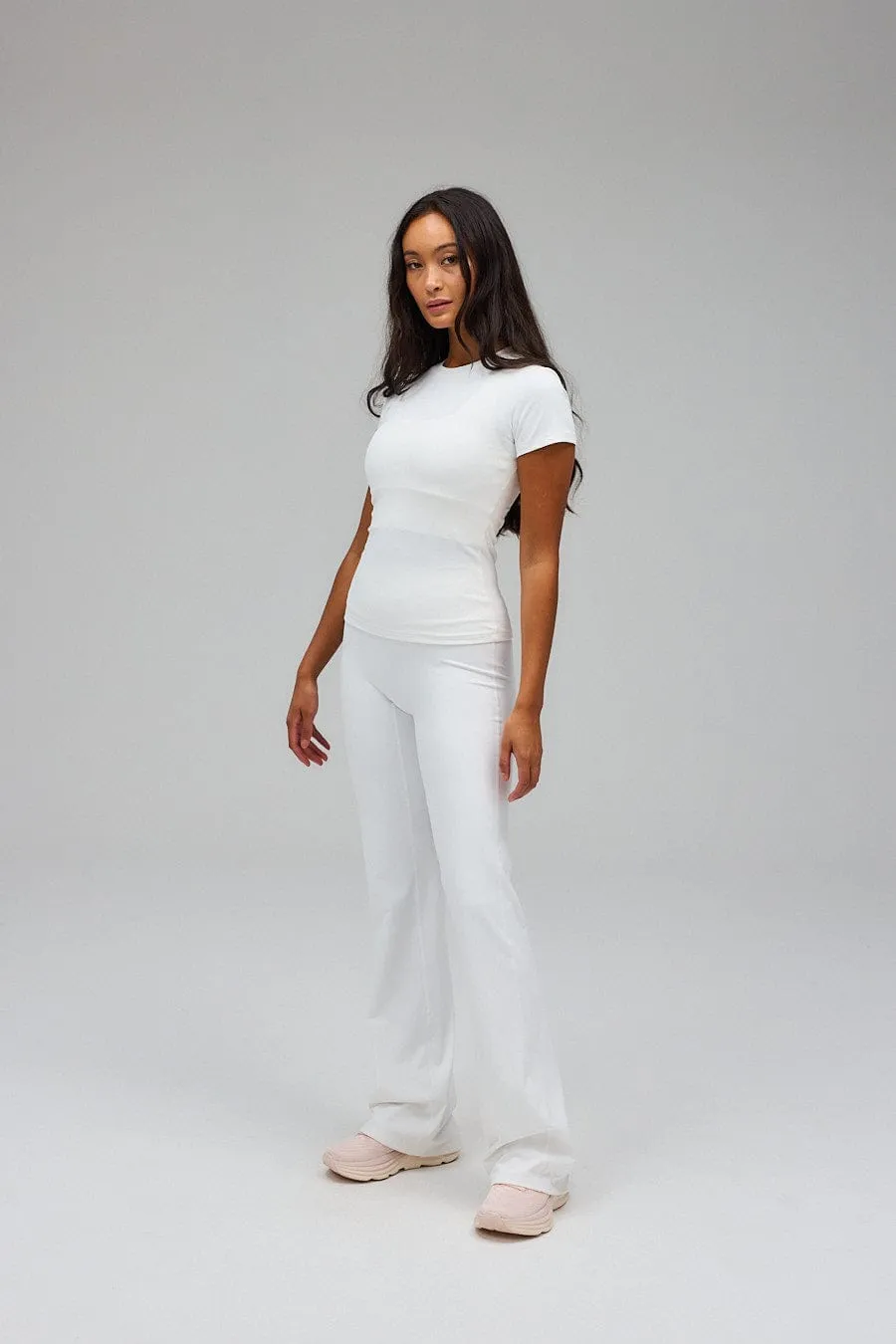 Flare Yoga Pants - White