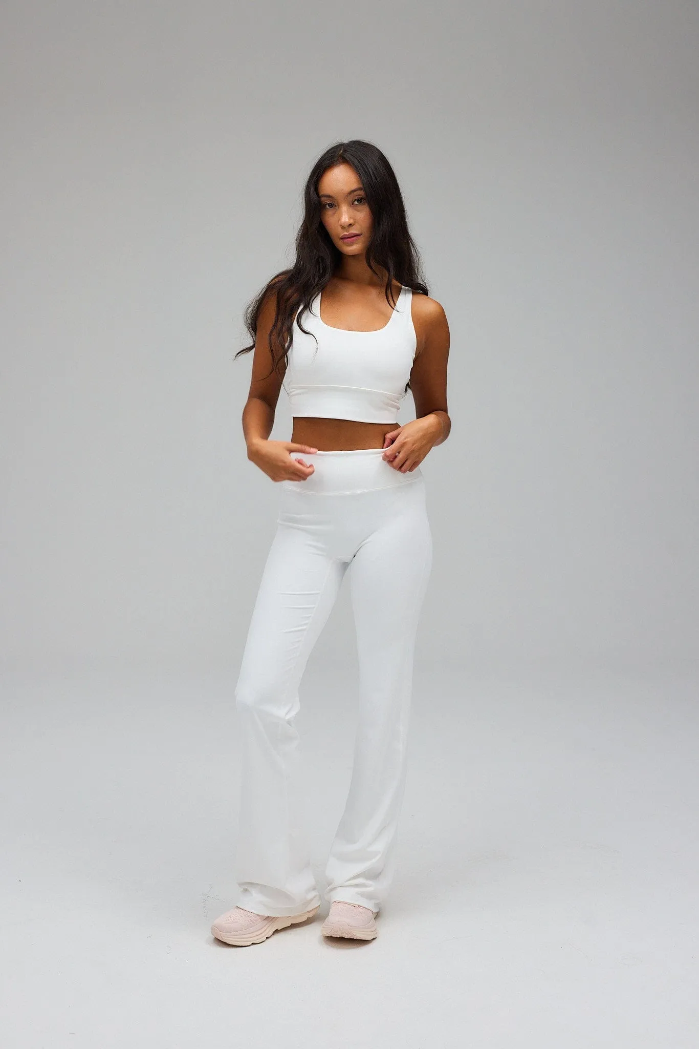 Flare Yoga Pants - White