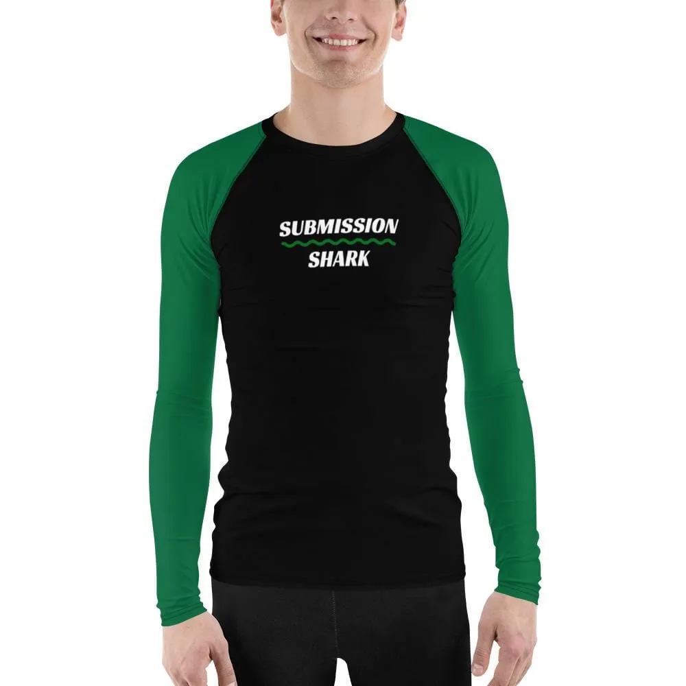 Green SS Premium Standard ~ Men's BJJ Rash Guard