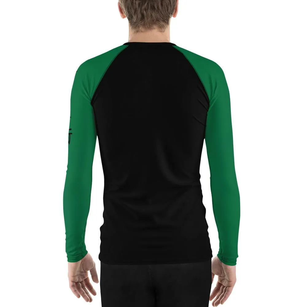 Green SS Premium Standard ~ Men's BJJ Rash Guard