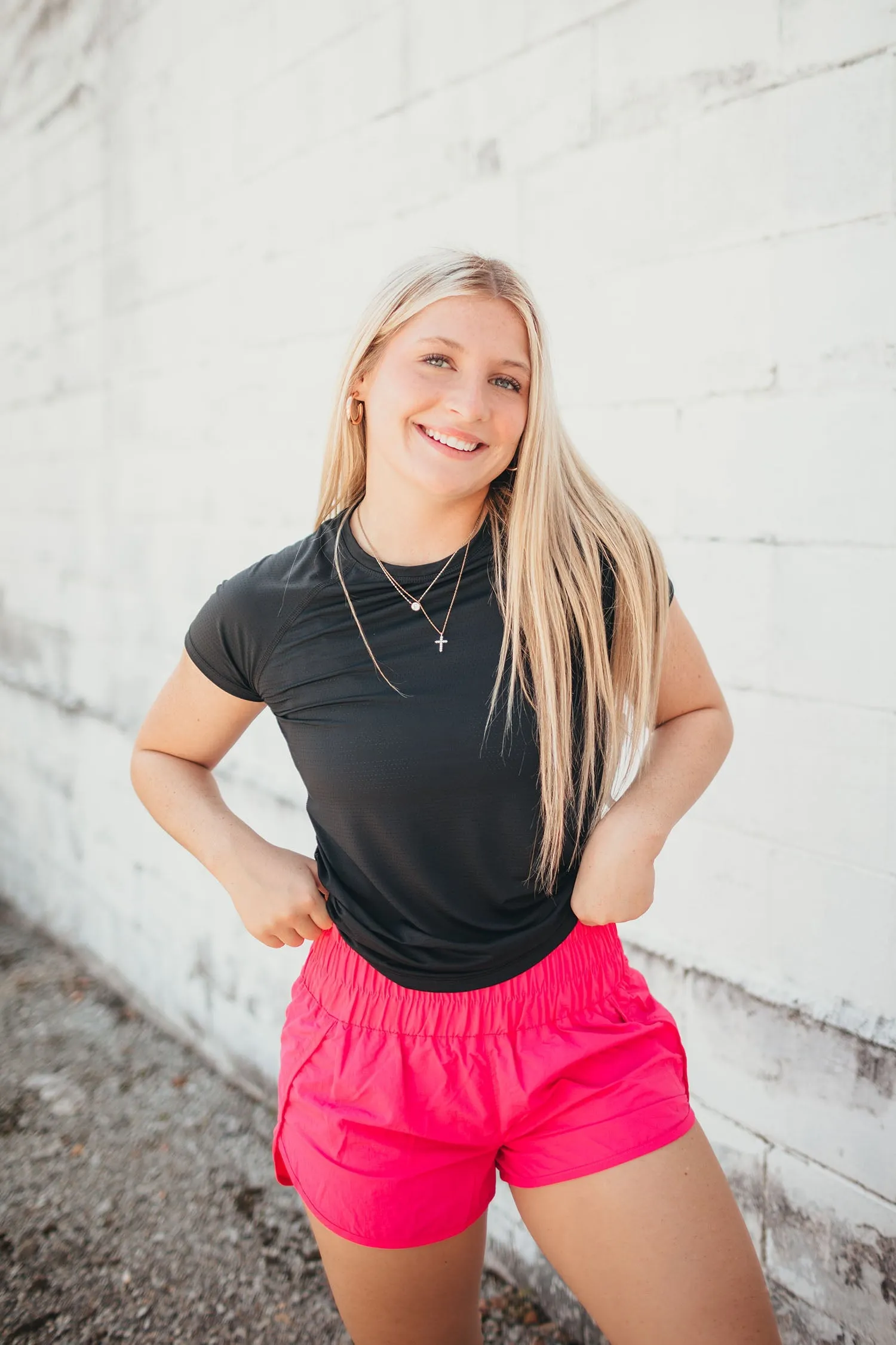 Hottie Pink Running Shorts