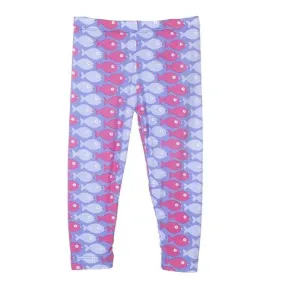 KicKee Pants Print Legging - Forget Me Not Piranha