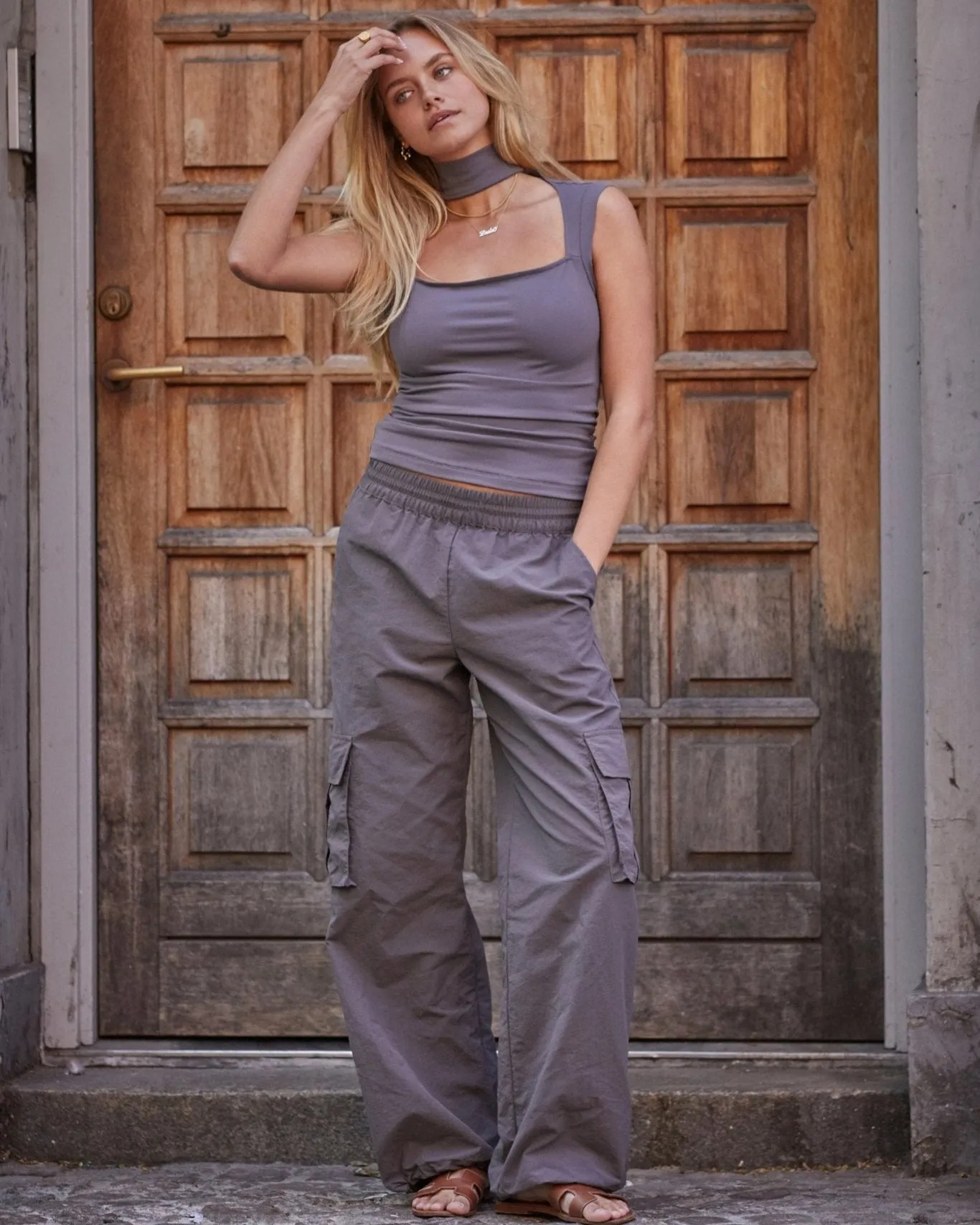 Laila x SC Collab: Cargo Pants Grey