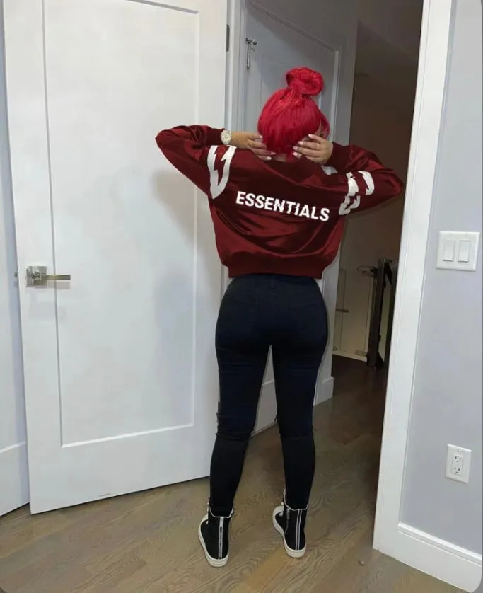 Letter Print Long Sleeve Baseball Jackets