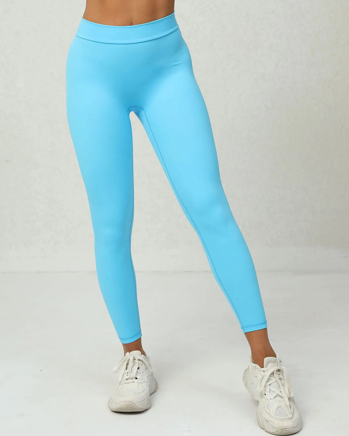Lucia Scrunch Leggings - Aqua