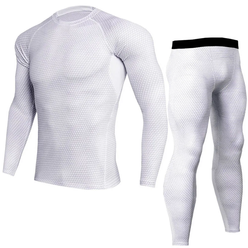 Man Workout Fitness Sports Gym Running Yoga Athletic Shirt Top Pants Sets