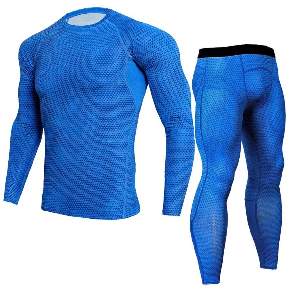 Man Workout Fitness Sports Gym Running Yoga Athletic Shirt Top Pants Sets