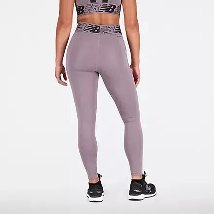 New Balance Women's Relentless Crossover High Rise 7/8 Tight - Zinc