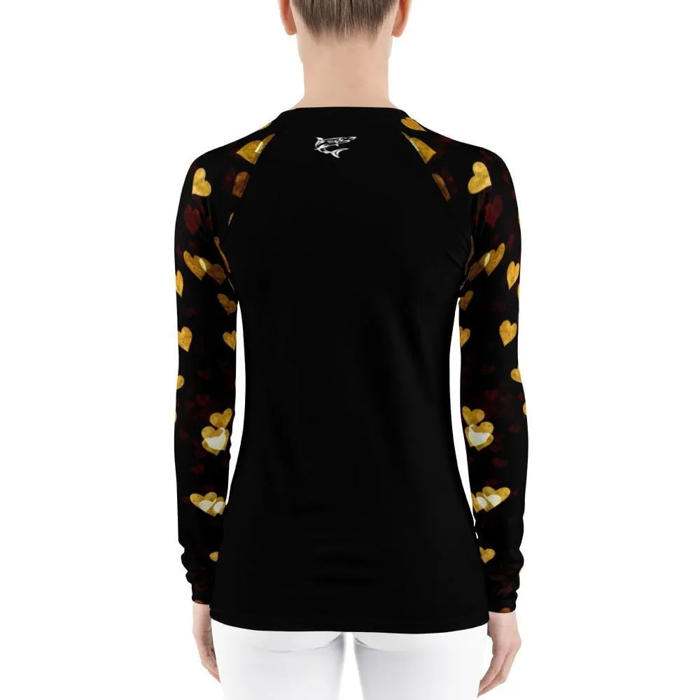 Night Hearts ~ Women's Rash Guard
