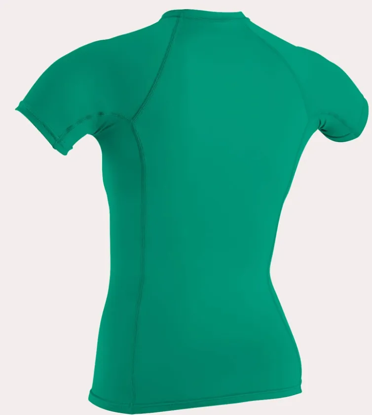 O'neill Women's Basic UPF 50  S/S Rash Guard Seaglass