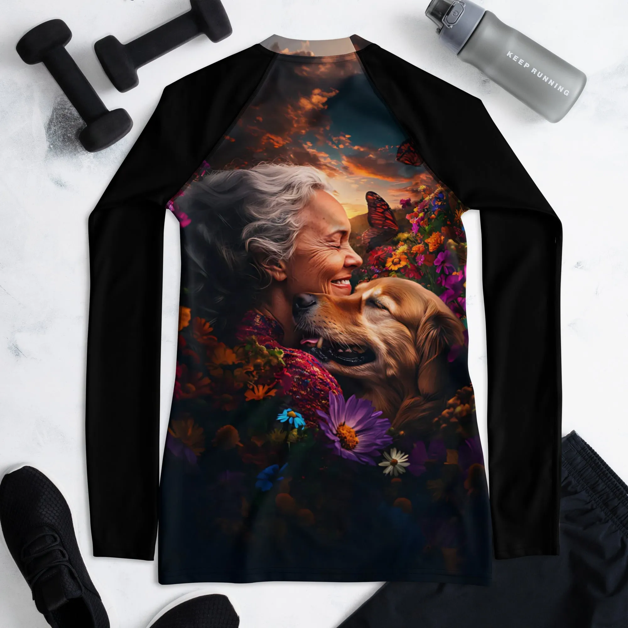 Petal Embrace Women's Rash Guard