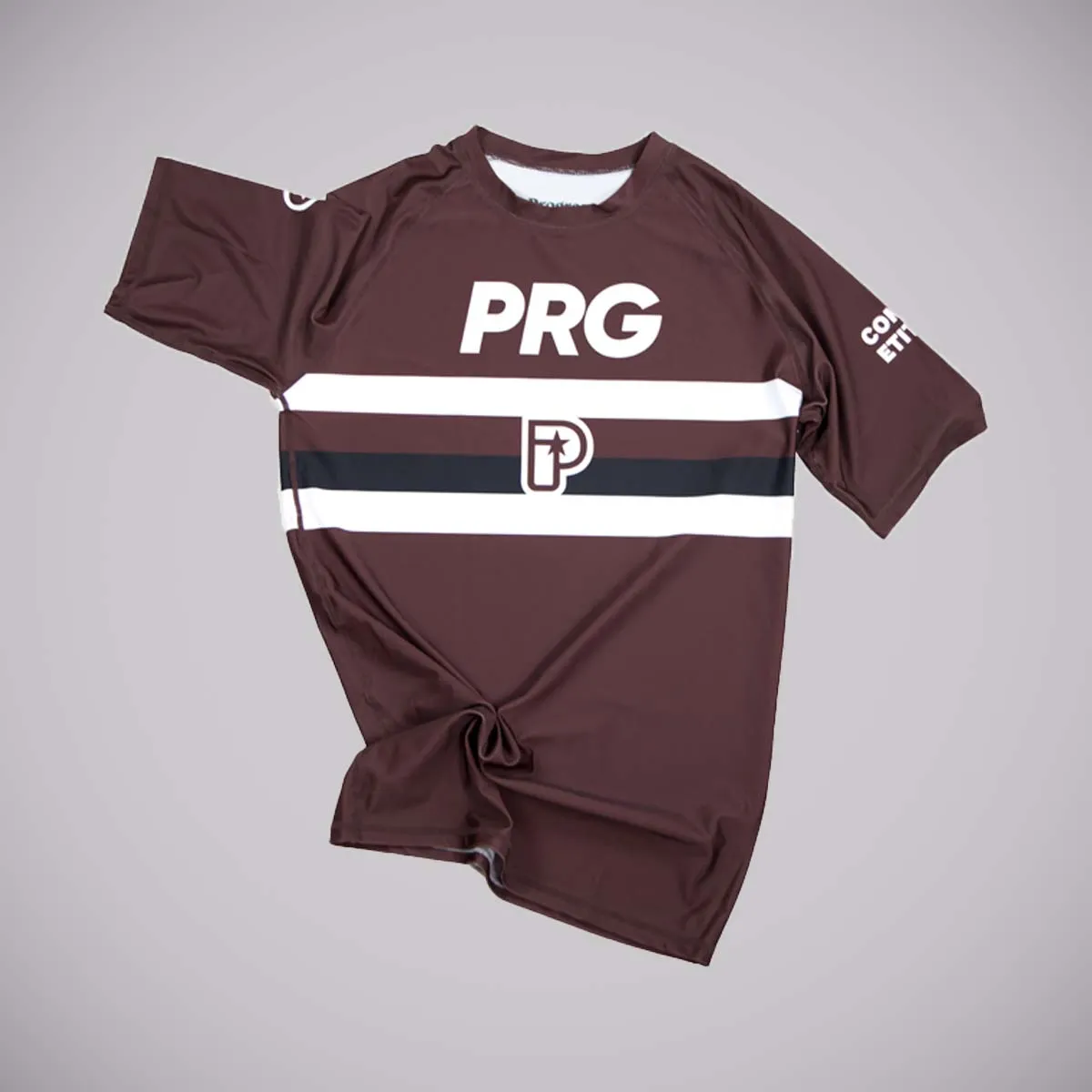Progress Ranked Competition Rash Guard Brown