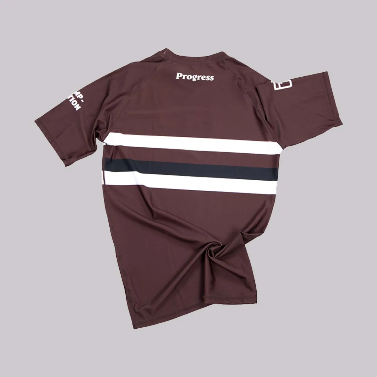 Progress Ranked Competition Rash Guard Brown