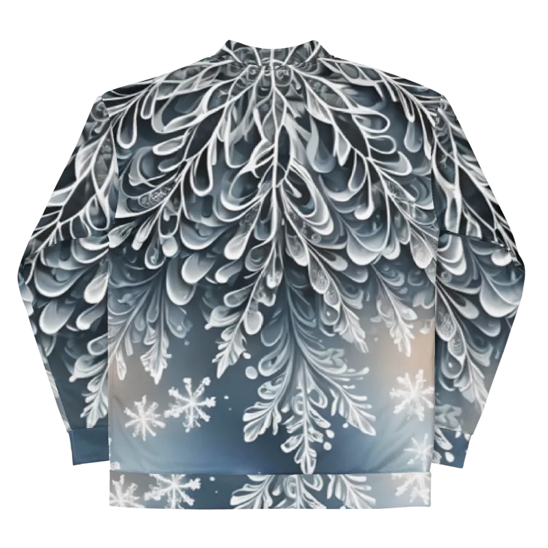 "Frosted Elegance" Collection - Unisex Bomber Jacket