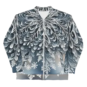"Frosted Elegance" Collection - Unisex Bomber Jacket