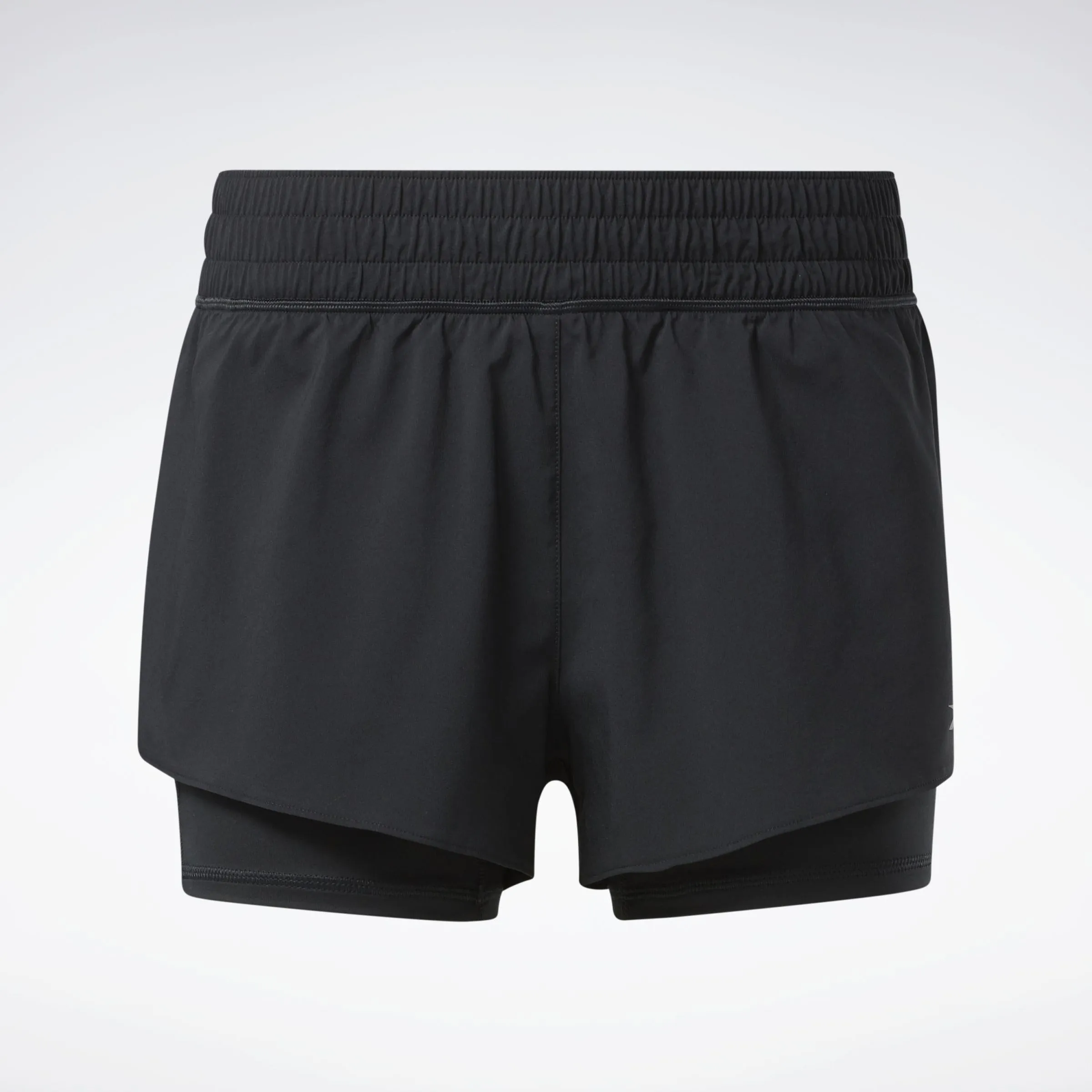 Reebok Apparel  Women's Running 2 In 1 Short Reebok Running App Women Black Reg