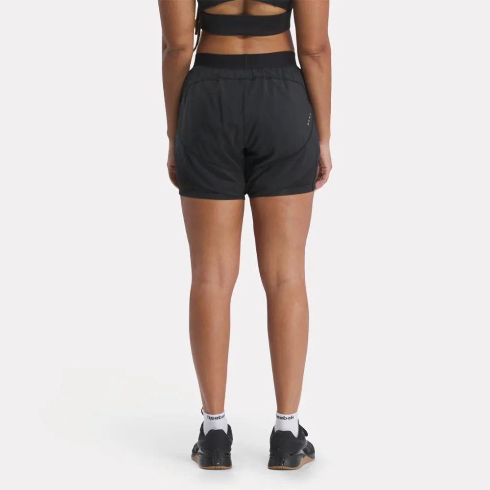 Reebok Apparel  Women's Running 2 In 1 Short Reebok Running App Women Black Reg