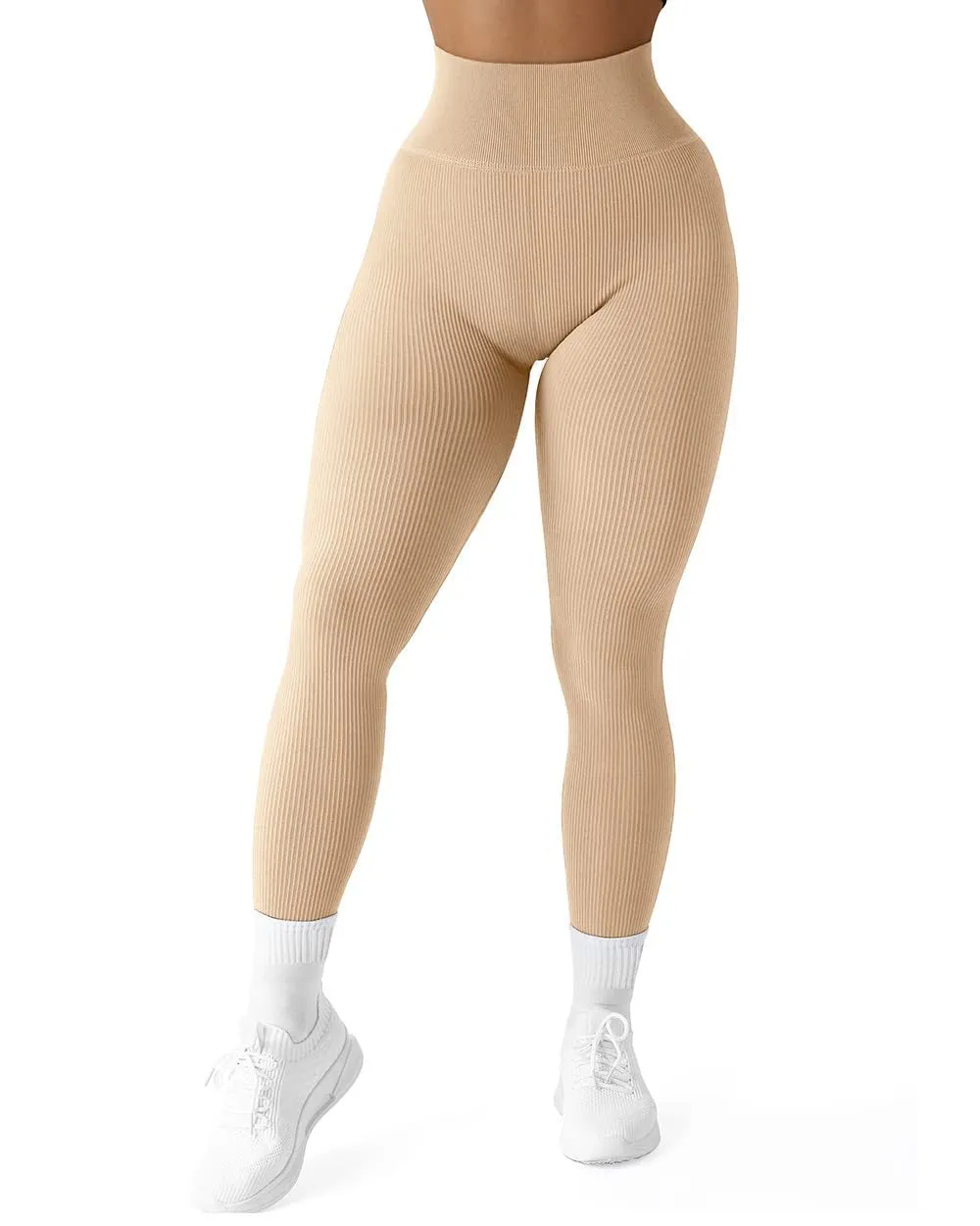 Ribbed Seamless Yoga Leggings