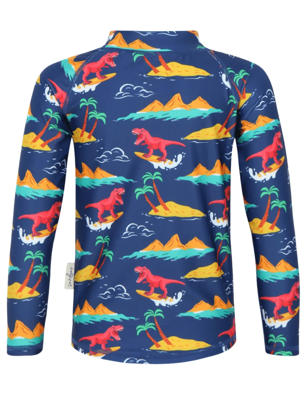 Surfing Dinosaur Rash Guard