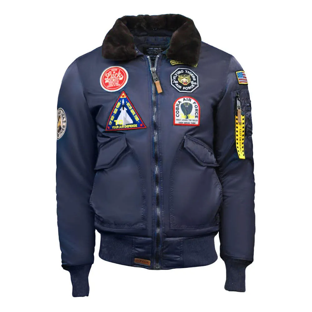 Top Gun Eagle CW45 Bomber Jacket Navy