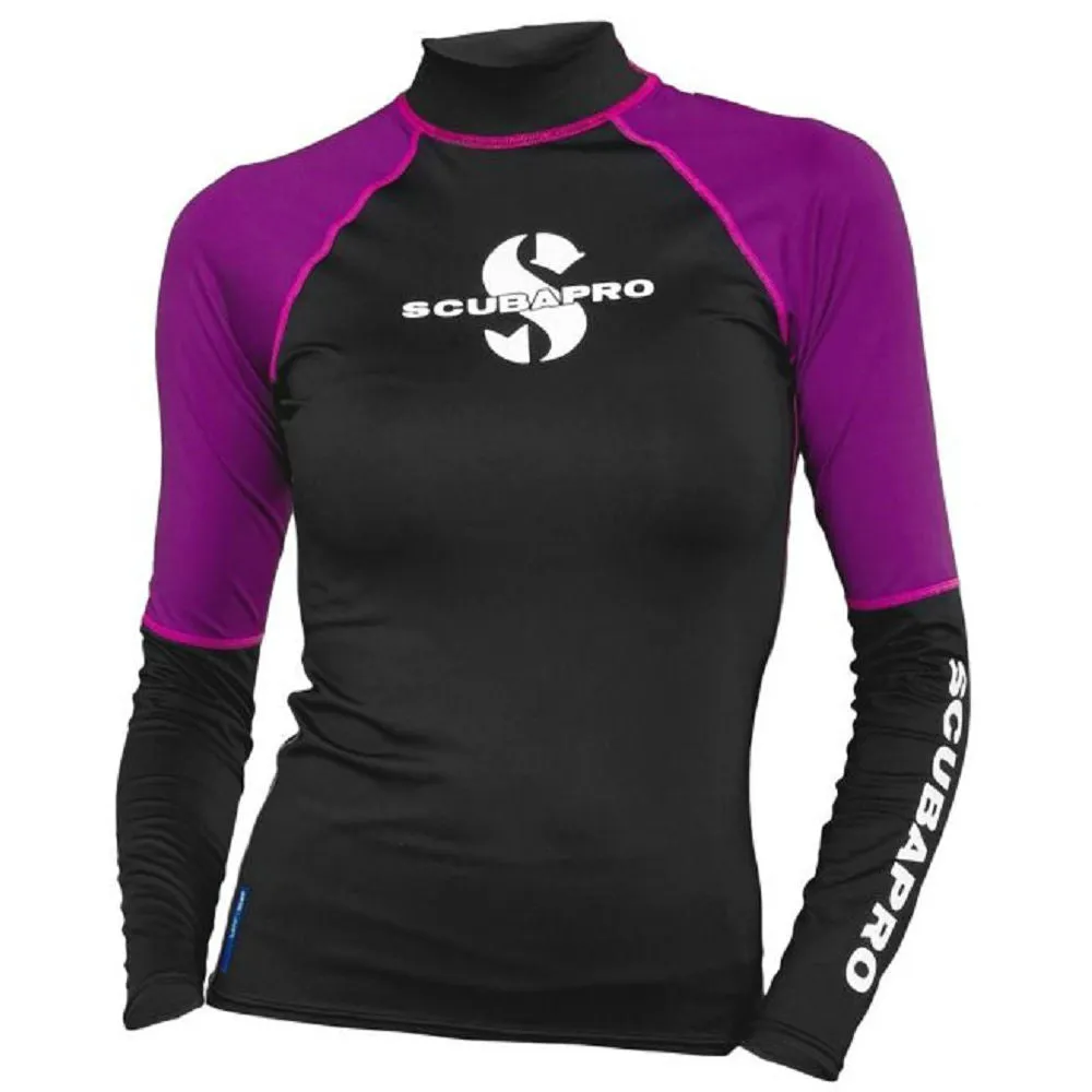 Used ScubaPro Rash Guard Womens, Long Sleeve (UPF50) - Teal Size S
