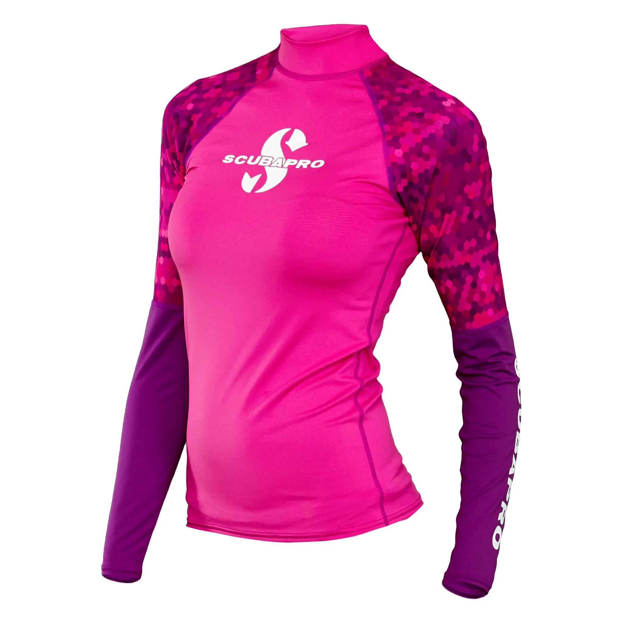 Used ScubaPro Rash Guard Womens, Long Sleeve (UPF50) - Teal Size S