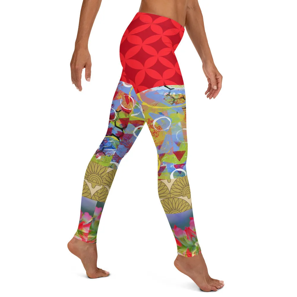 Winter Jubilee Ruby Red Leggings