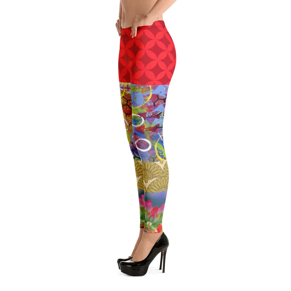 Winter Jubilee Ruby Red Leggings