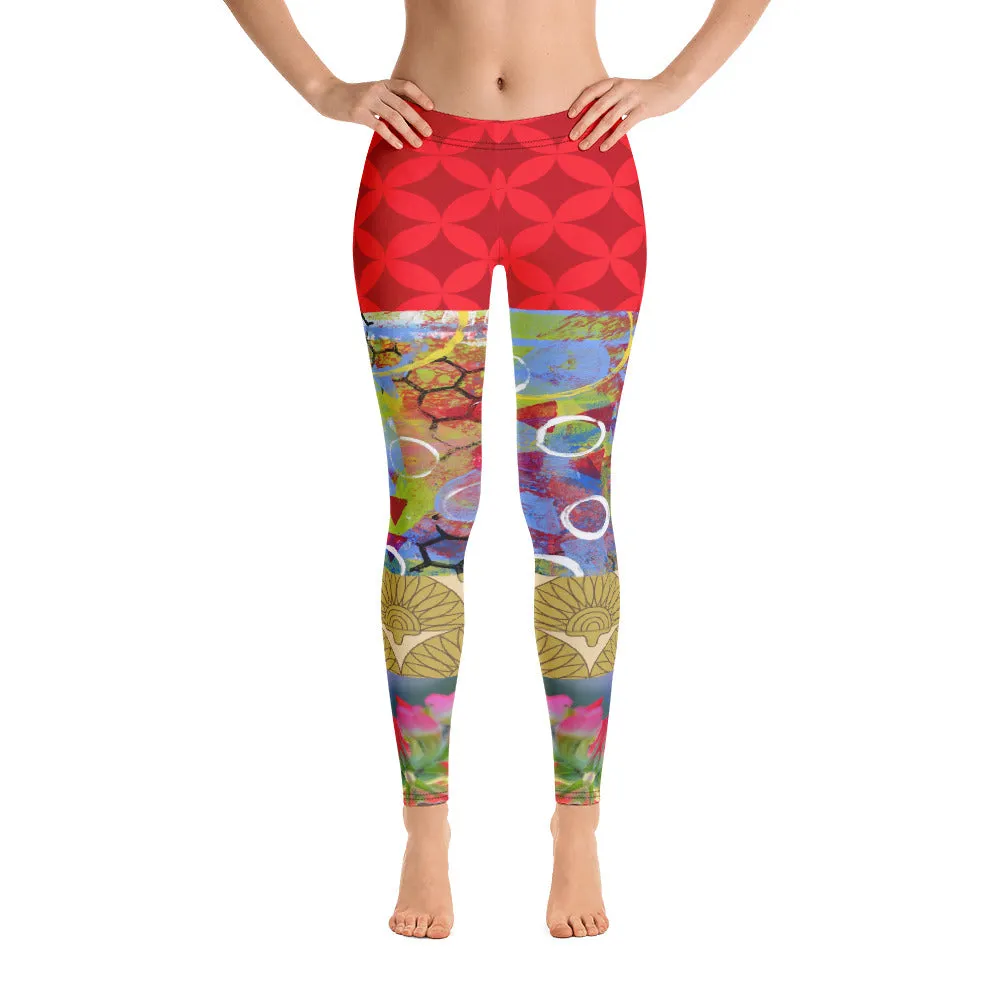 Winter Jubilee Ruby Red Leggings