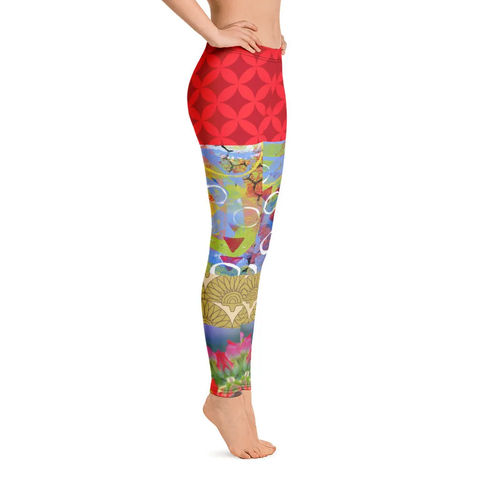 Winter Jubilee Ruby Red Leggings